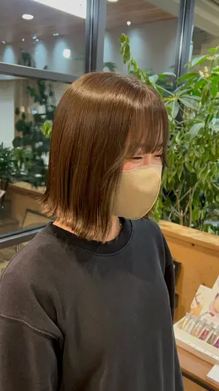 ショート 愛花/久屋大通/ 切りっぱなしボブのヘアスタイル