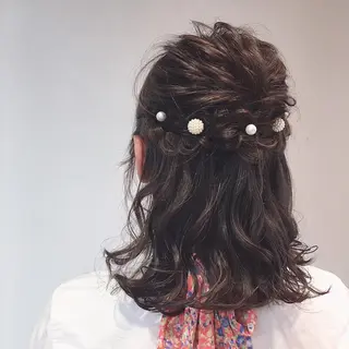 ヘアアレンジ 韓国風ヘア✻透明感 カラー✻yukaのヘアスタイル