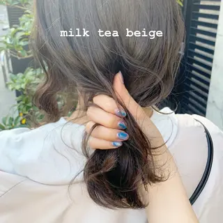 ミディアム カラー ヘアアレンジ 🫧柔色/トレンド カラー/川辺晴加のヘアスタイル