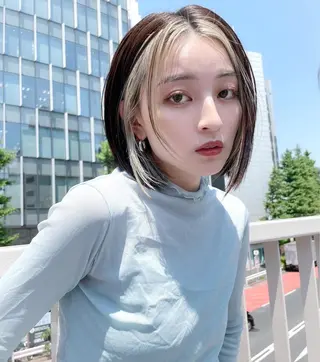 ショート 🔥コテ巻き風 ボブパーマ🔥のヘアスタイル