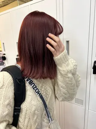 ミディアム モテヘア 韓国ヘアhikariのヘアスタイル