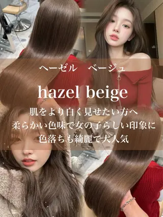 ミディアム カラー 木屋元一/透明感 /前髪/ショートボブのヘアスタイル