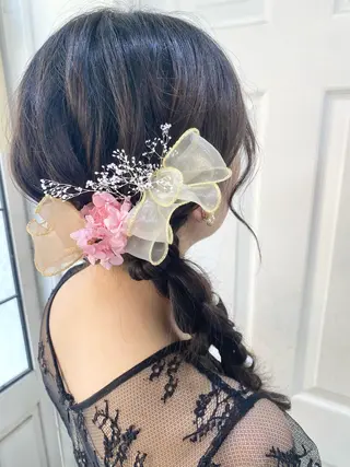 ヘアアレンジ uros.中目黒 moekaのヘアスタイル