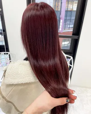 カラー ウルフカットマスター みつきのヘアスタイル