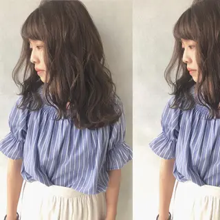 セミロング 小澤大輔 YOLO hairのヘアスタイル