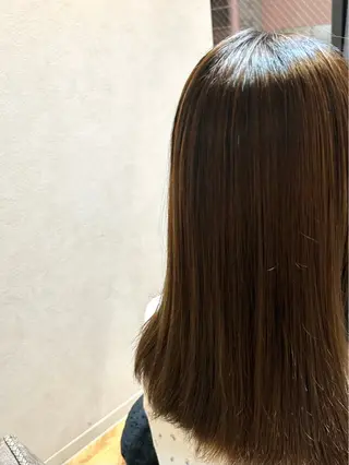 ミディアム パーマ 児玉 りなのヘアスタイル