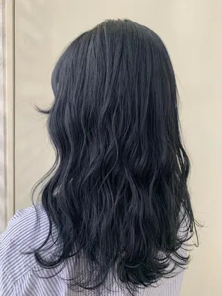 セミロング カラー ヘアアレンジ kei🤎ベージュ /透明感カラー/博多のヘアスタイル