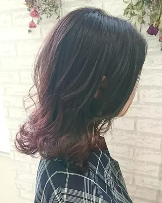 セミロング カラー ＊Cielo＊ 佐藤 幸世のヘアスタイル