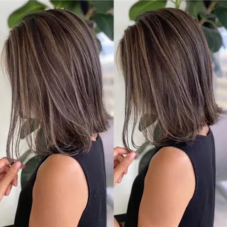 ミディアム カラー ｎ／ｍ所属・桜木町駅徒歩5分 ハイライト横浜No1のヘアスタイル