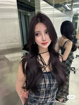 ロング 銀座/韓国/ワンホン 🤍艶髪🖤nahoのヘアスタイル