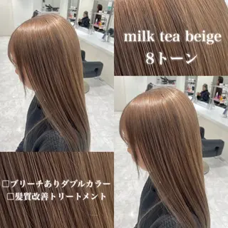 カラー 🤍ブリーチなし ブラウンhimi🤍のヘアスタイル