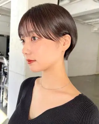 ショート 政木彩香/丸みボブ/ ショートのヘアスタイル