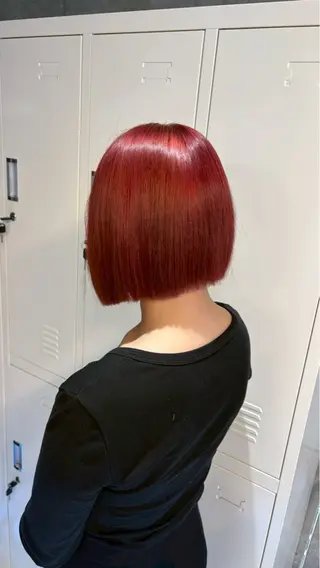 ミディアム カラー 🌈推し活ハイトーン 💫荒川結星のヘアスタイル