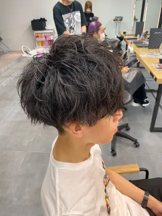 ミディアム メンズ 鍋島 拓真のヘアスタイル