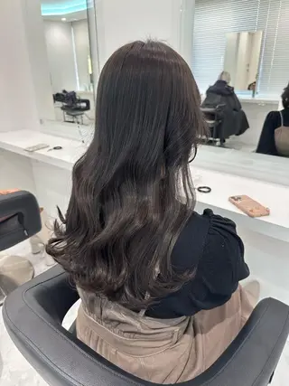 ロング カラー ヘアアレンジ ♡上品韓国髪♡ブラ ウン/SAYATOのヘアスタイル