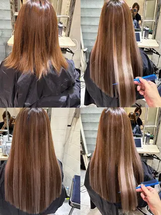 ロング カラー 佐伯 りょうのヘアスタイル