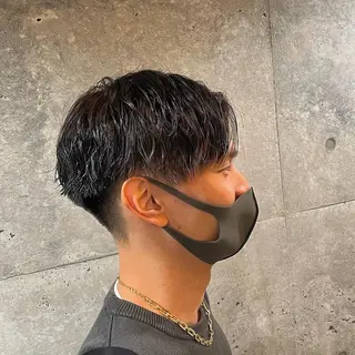 パーマ メンズ Ryo 難波 メンズサロンのヘアスタイル