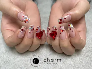 ネイル ネイルルーム チャームのネイルデザイン