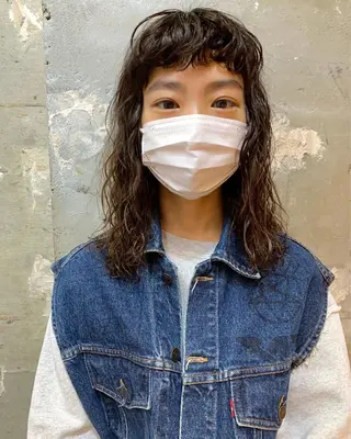 ミディアム パーマ tension 【テンション】のヘアスタイル