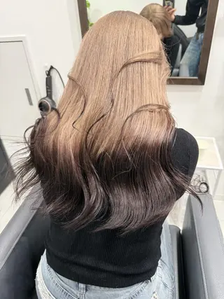 ロング カラー COCO/ブリーチ エクステ/ハイトーンのヘアスタイル