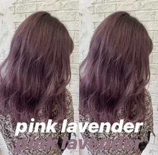 ロング カラー オリーブ/アッシュ やわらか透明感カラーのヘアスタイル