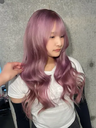 カラー ️💜akari💜 ハイトーン/レイヤーのヘアスタイル