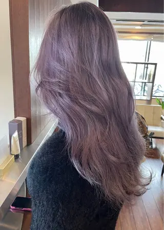 セミロング カラー 田室 和幸のヘアスタイル