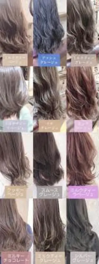 ロング カラー へんみ みかのヘアスタイル