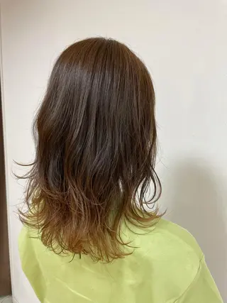 セミロング カラー ヘアアレンジ 【Sweep】おじま のぞみのヘアスタイル