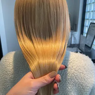 セミロング パーマ ショート/脱白髪染め ☆宇﨑悠実のヘアスタイル