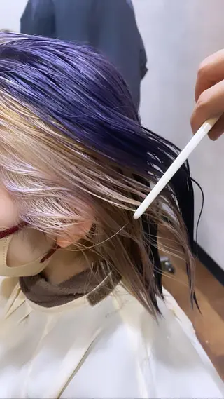 ミディアム 🦋透明感カラー🦋 CHIHARUのヘアスタイル