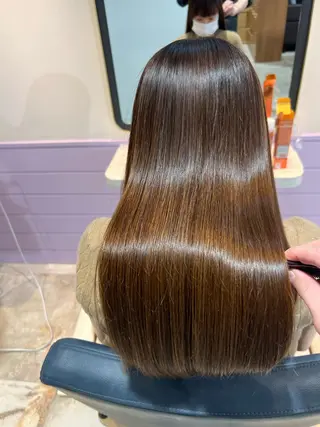 ロング 🍀失敗しない 縮毛矯正熊谷竜馬🍀のヘアスタイル