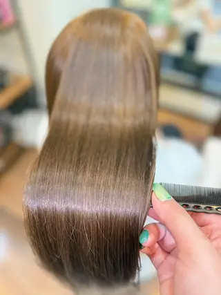 ロング Olive 南森町店 酸性縮毛矯正のヘアスタイル