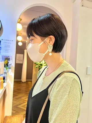 ショート カラー くがれいじ 梅田/ショート/ボブのヘアスタイル