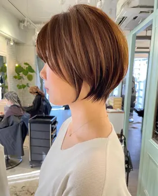 ショート カラー 渋谷/ボブ×髪質改善 輝来のヘアスタイル