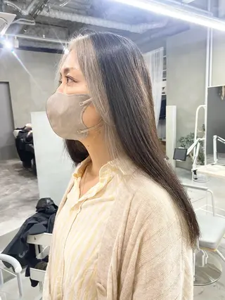 ロング カラー 前橋 姫奈のヘアスタイル