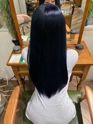 ロング カラー 鮫島海斗☆レイヤー☆ ケアブリーチ☆パーマのヘアスタイル