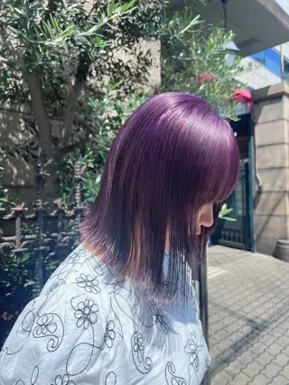 ミディアム カラー ミタニ ナギサのヘアスタイル