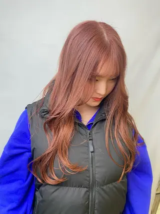 ロング カラー 鹿児島 聖来のヘアスタイル