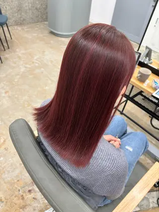 セミロング 永山 萌文のヘアスタイル