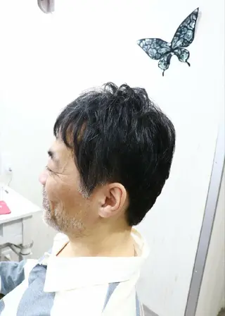 ショート メンズ フジタミキ ✨メテオ TR、ヘッドスパのヘアスタイル