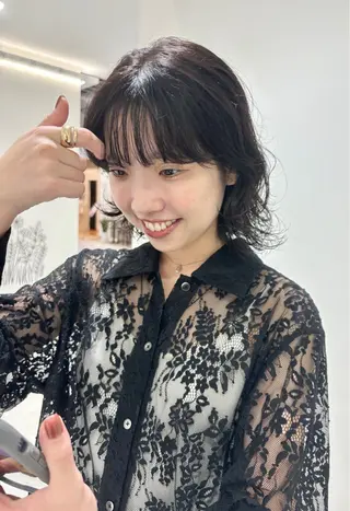 ミディアム パーマ 🌿ショート🌿 パーマ🌿淳平のヘアスタイル