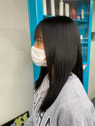 ロング パーマ 中西 彩愛のヘアスタイル