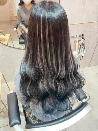 ロング カラー 新宿/韓国ヘア 中明度カラー/かやのヘアスタイル