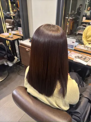セミロング カラー MINX似合わせボブ 髪質改善/岩城槙乃介のヘアスタイル