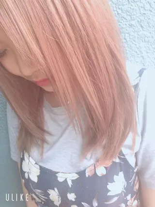 ミディアム カラー デザインカラー✨新倉 佑奈のヘアスタイル