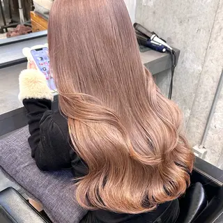 ロング カラー 透けベージュ♡ のぐちまおのヘアスタイル