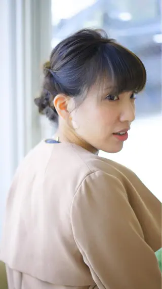 ミディアム ヘアアレンジ 【滝川市 美容師】 髙橋昌也のヘアスタイル
