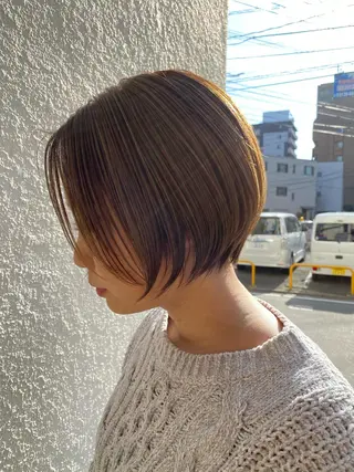 ショート 岩尾 萌々子のヘアスタイル