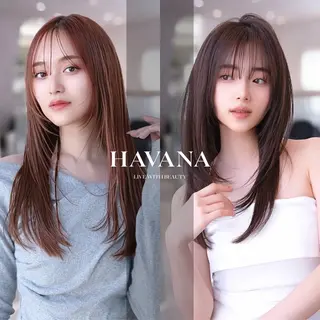 ロング カラー HAVANA 新宿のヘアスタイル